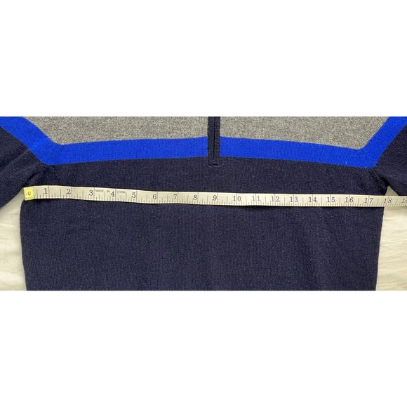 5-32 AMICALE NWT Men's Sweater Striped 100% Cashmere Small - Picture 8 of 11